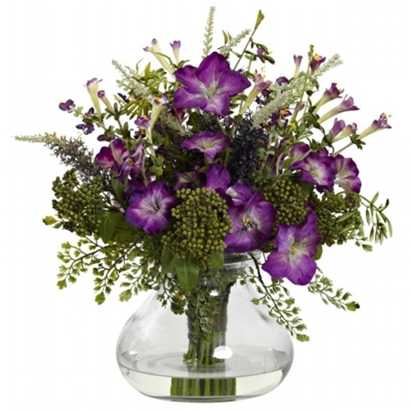 Dare2Decor Large Mixed Morning Glory With Vase DA403651